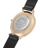 Daniel Wellington Petite Ashfield Black Dial Black Mesh Strap Watch for Women - DW00100307 Buy Now By Daniel Wellington