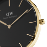 Daniel Wellington Petite Evergold Black Dial Gold Mesh Strap Watch For Women - DW00100345 Buy Now By Daniel Wellington
