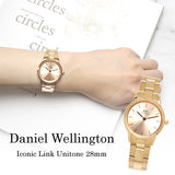 Daniel Wellington Iconic Link Unitone Rose Gold Dial Rose Gold Steel Strap Watch For Women - DW00100401 Buy Now By Daniel Wellington