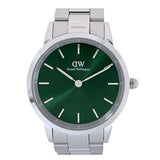 Daniel Wellington Iconic Link Emerald Green Dial Silver Steel Strap Watch For Men - DW00100427 Buy Now By Daniel Wellington