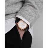 Daniel Wellington Iconic Chronograph Sheffield White Dial Black Leather Strap Watch For Men - DW00100646 Buy Now By Daniel Wellington