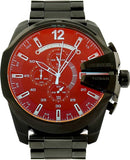 Diesel Mega Chief Chronograph Black Dial Black Steel Strap Watch For Men - DZ4318 Buy Now By Diesel