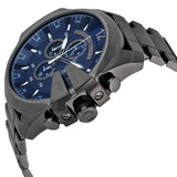 Diesel Mega Chief Chronograph Blue Dial Black Steel Strap Watch For Men - DZ4329 Buy Now By Diesel