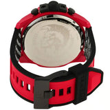 Diesel Mega Chief Chronograph Black Dial Red Rubber Strap Watch For Men - DZ4526 Buy Now By Diesel