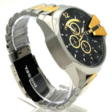 Diesel Mega Chief Chronograph Black Dial Two Tone Steel Strap Watch For Men - DZ4581 Buy Now By Diesel