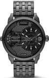 Diesel Mini Daddy Dual Time Black Dial Black Stainless Steel Strap Watch For Men - DZ7316 Buy Now By Diesel
