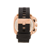 Diesel BAMF Chronograph Black Dial Black Leather Strap Watch For Men - DZ7346 Buy Now By Diesel