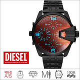 Diesel Uber Chief Chronograph Red Dial Black Steel Strap Watch For Men - DZ7373 Buy Now By Diesel
