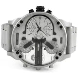 Diesel Mr. Daddy Chronograph Silver Dial Silver Steel Strap Watch For Men - DZ7421 Buy Now By Diesel