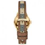 Burberry The Classic Gold Dial Brown Leather Strap Watch for Women - BU10114 Buy Now By Burberry