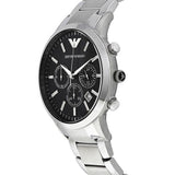 Emporio Armani Classic Chronograph Black Dial Silver Steel Strap Watch For Men - AR2434 Buy Now By Emporio Armani