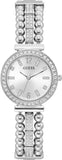 Guess Gala Diamonds Silver Dial Silver Steel Strap Watch for Women - GW0401L1 Buy Now By Guess