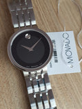 Movado Esperanza 39mm Black Dial Silver Steel Strap Watch For Men - 0607057 Buy Now By Movado