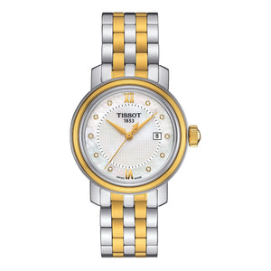 Tissot T Classic Bridgeport Mother of Pearl Dial Two Tone Steel Strap Watch For Women - T097.010.22.116.00 Buy Now By Tissot