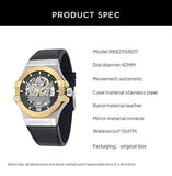 Maserati Potenza Automatic Skeleton Dial Black Leather Strap Watch For Men - R8821108011 Buy Now By Maserati