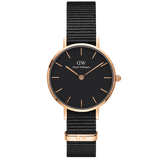 Daniel Wellington Petite Cornwall Black Dial Black Nylon Strap Watch for Women - DW00100247 Buy Now By Daniel Wellington
