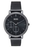 Hugo Boss Infinity Black Dial Black Mesh Bracelet Watch for Women -1502521 Buy Now By Hugo Boss