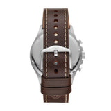 Fossil Forrester Chronograph White Dial Brown Leather Strap Watch for Men - FS5696 Buy Now By Fossil