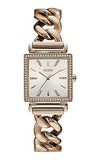 Guess Vanity Diamonds Silver Dial Gold Steel Strap Watch for Women - W1030L4 Buy Now By Guess