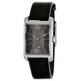 Calvin Klein Window Black Dial Black Leather Strap Watch for Men - K2M23107 Buy Now By Calvin Klein