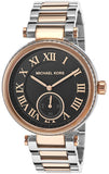 Michael Kors Skylar Black Dial Two Tone Steel Strap Watch for Women - MK5957 Buy Now By Michael Kors