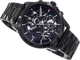 Tommy Hilfiger Henry Chronograph Black Dial Black Steel Strap Watch For Men - 1710478 Buy Now By Tommy Hilfiger