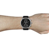 Hugo Boss Skymaster Black Dial Black Leather Strap Watch for Men - 1513782 Buy Now By Hugo Boss
