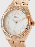 Guess Cosmo Diamonds Silver Dial Rose Gold Steel Strap Watch For Women - GW0033L3 Buy Now By Guess