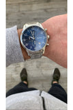 Hugo Boss Aeroliner Blue Dial Silver Steel Strap Watch for Men - 1513183 Buy Now By Hugo Boss