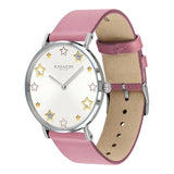 Coach Perry Mother of Pearl White Dial Pink Leather Strap Watch for Women - 14503243 Buy Now By Coach