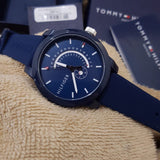 Tommy Hilfiger Denim Quartz Blue Dial Blue Rubber Strap Watch for Men - 1791482 Buy Now By Tommy Hilfiger