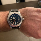 Breitling Avenger Automatic GMT 43 Black Dial Black Nylon Strap Watch for Men - A32397101B1X1 Buy Now By Breitling