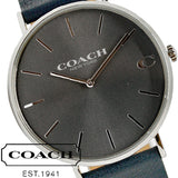 Coach Charles Grey Dial Black Leather Strap Watch for Men - 14602150 Buy Now By Coach