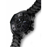 Diesel Mega Chief Chronograph Black Dial Black Steel Strap Watch For Men - DZ4355 Buy Now By Diesel