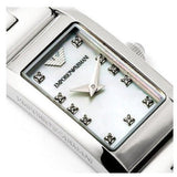 Emporio Armani Donna Mother Of Pearl White Dial Silver Steel Strap Watch for Women - AR3167 Buy Now By Emporio Armani