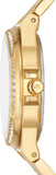 Michael Kors Lennox Three Hand Gold Dial Gold Steel Strap Watch For Women - MK7229 Buy Now By Michael Kors