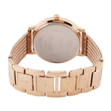 Guess Willow Crystal Blue Dial Rose Gold Mesh Bracelet Watch For Women - W0836L1 Buy Now By Guess