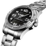 Breitling Aerospace Evo Black Dial Silver Steel Strap Watch for Men - E79363101B1E1 Buy Now By Breitling