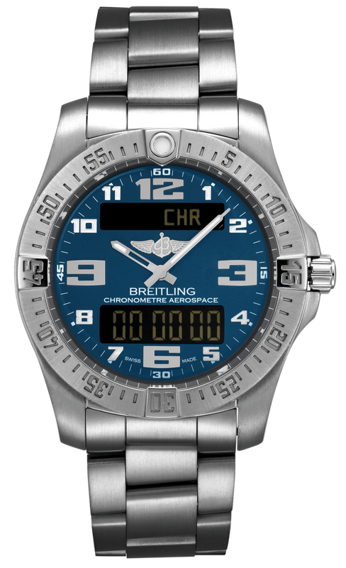 Breitling Aerospace Evo Blue Dial Silver Steel Strap Watch for Men - E79363101C1E1 Buy Now By Breitling