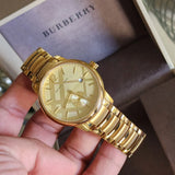 Burberry The Classic Gold Dial Gold Steel Strap Watch for Men - BU10006 Buy Now By Burberry