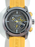 Burberry Sport Chronograph Grey Dial Yellow Rubber Strap Watch for Men - BU7712 Buy Now By Burberry