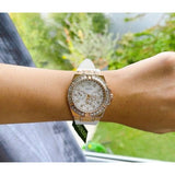 Guess Venus Diamonds White Dial White Rubber Strap Watch for Women - GW0118L4 Buy Now By Guess