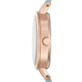 Fossil Classic White Dial Blue Leather Strap Watch for Women - BQ3327 Buy Now By Fossil