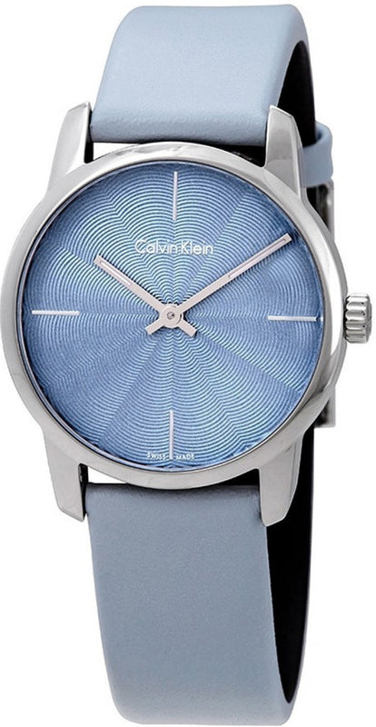 Calvin Klein City Blue Dial Blue Leather Strap Watch for Women - K2G231VN Buy Now By Calvin Klein