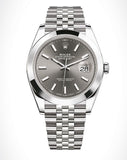 Rolex Datejust 41 Oyster Grey Dial Silver Oystersteel Bracelet Watch for Men - M126300-0008 Buy Now By Rolex