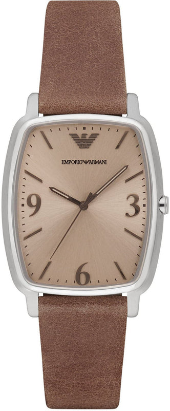 Emporio Armani Epsilon Quartz Brown Dial Brown Leather Strap Watch For Men - AR2489 Buy Now By Emporio Armani