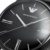 Emporio Armani Minimalist Analog Black Dial Black Leather Strap Watch For Men - AR11573 Buy Now By Emporio Armani