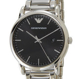 Emporio Armani Luigi Quartz Black Dial Silver Steel Strap Watch For Men - AR2499 Buy Now By Emporio Armani