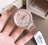 Michael Kors Portia Quartz Silver Dial Rose Gold Steel Strap Watch For Women - MK3887 Buy Now By Michael Kors