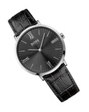 Hugo Boss Jackson Black Dial Black Leather Strap Watch for Men - 1513369 Buy Now By Hugo Boss